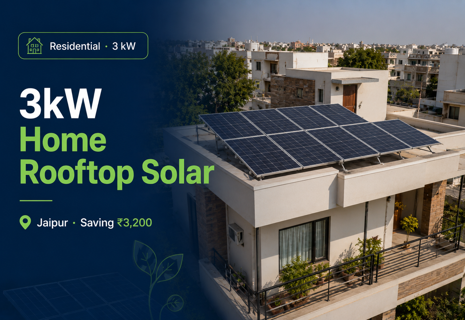 3kW Home Rooftop Solar