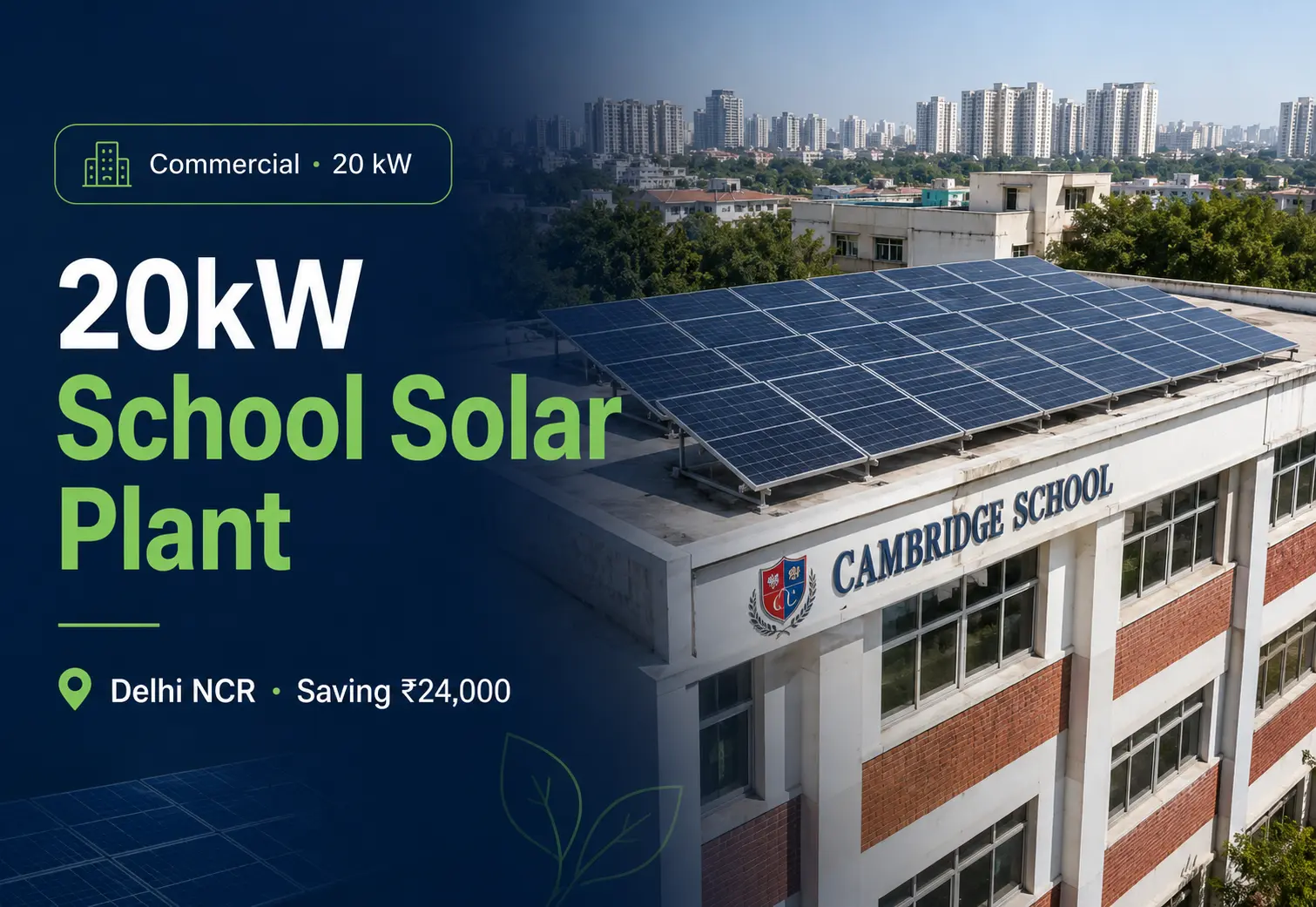 20kW School Solar Plant